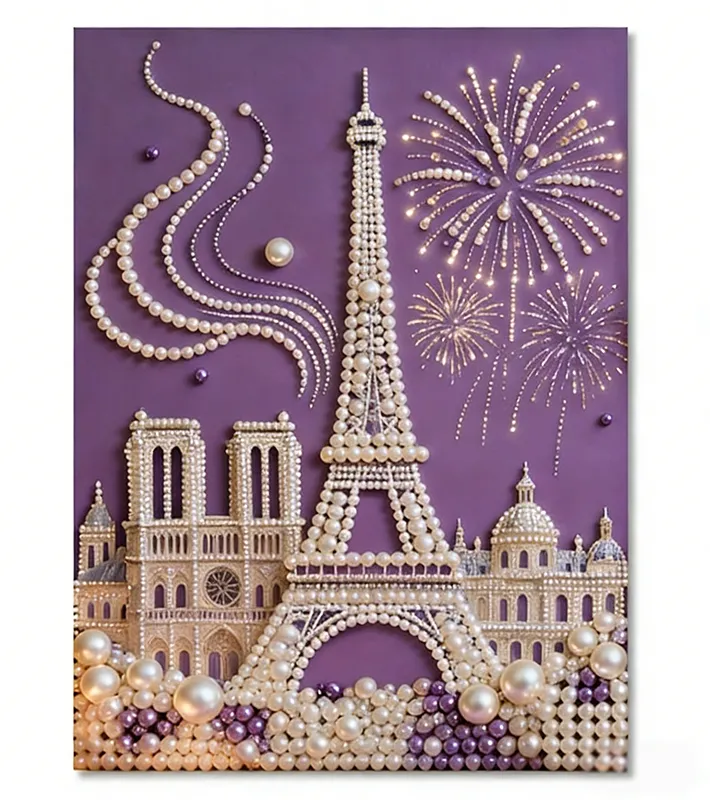 🏰✨DIY Beaded Art Kit - Castle Pearl Painting🎇