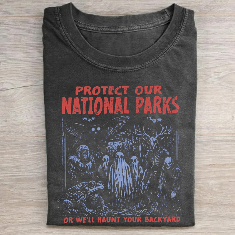 Cryptid Creatures National Parks T-Shirt-Teevibe