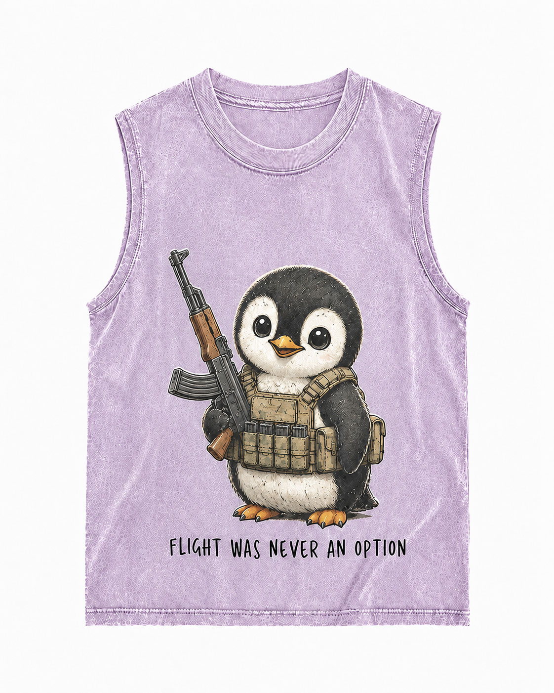 Flight Never An Option Tactical Penguin Graphic Tank-Teevibe