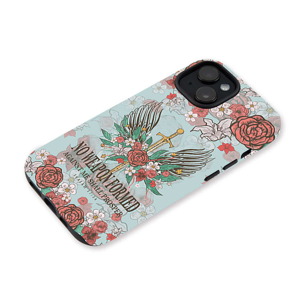 No Weapon Formed Christian Phone Case-Teevibe
