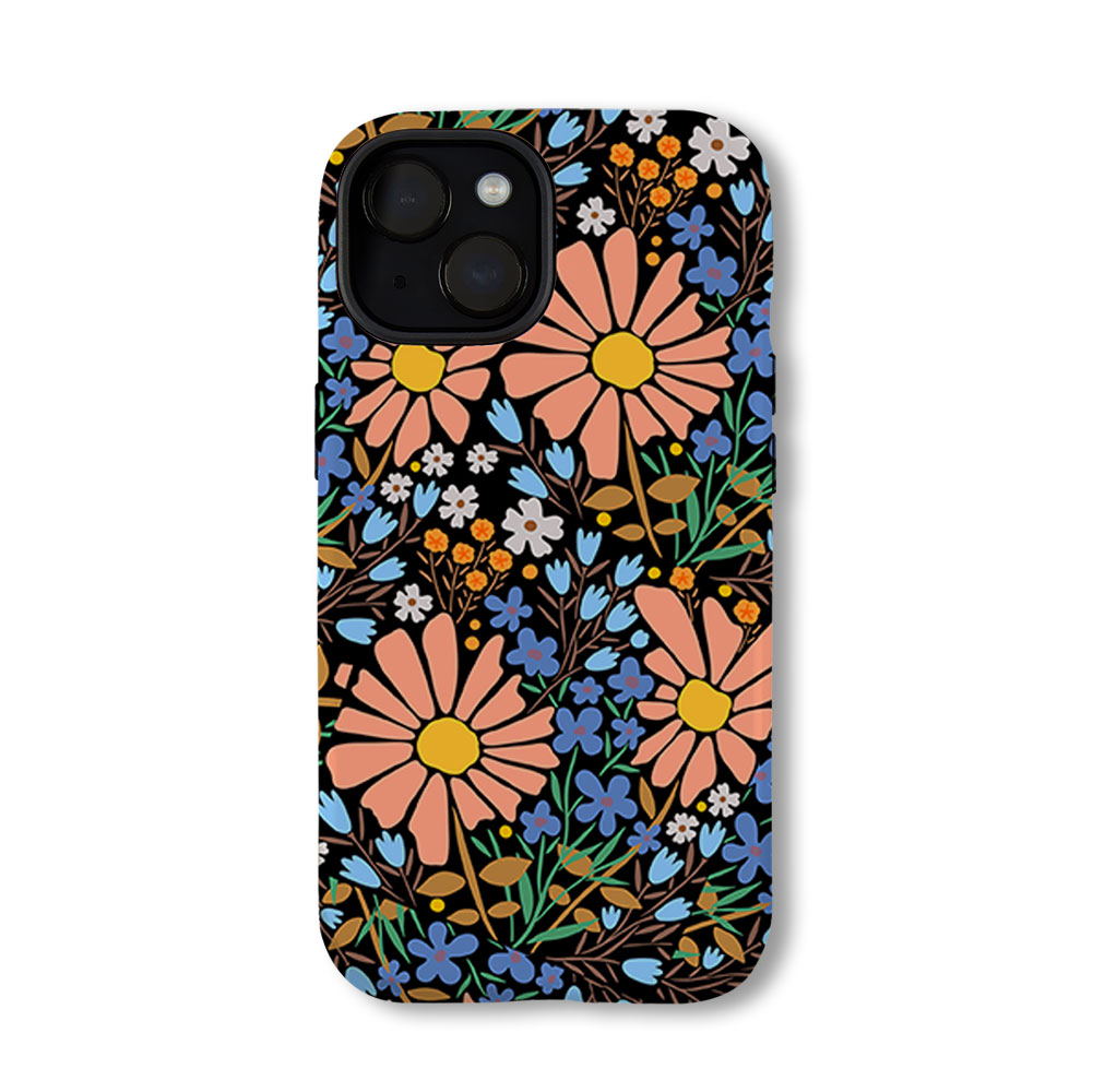 Boho Flower Christian Washed Phone Case-Teevibe