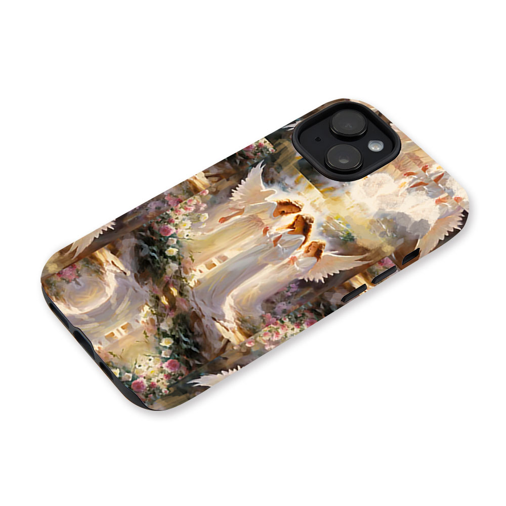 Be With Angel Christian Phone Case-Teevibe