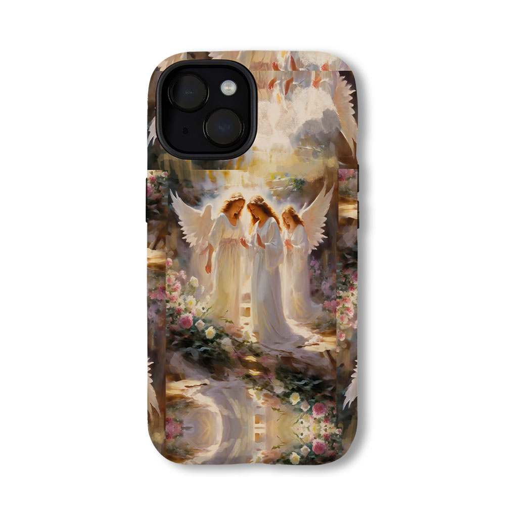 Be With Angel Christian Phone Case-Teevibe