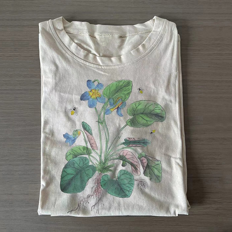 Vintage 90s Flowers T-shirt-Teevibe