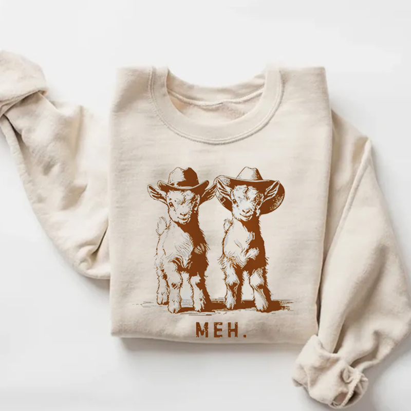 Farm Animal Meh GOAT T-Shirt/Sweatshirt-Teevibe