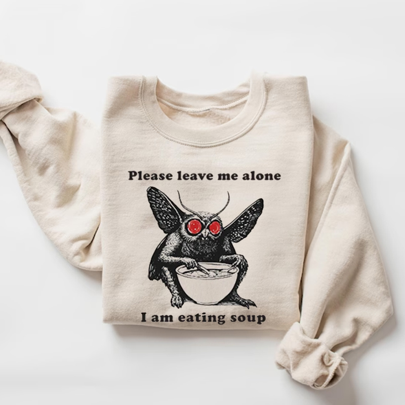 Mothman Eating Soup T-shirt/Sweatshirt-Teevibe