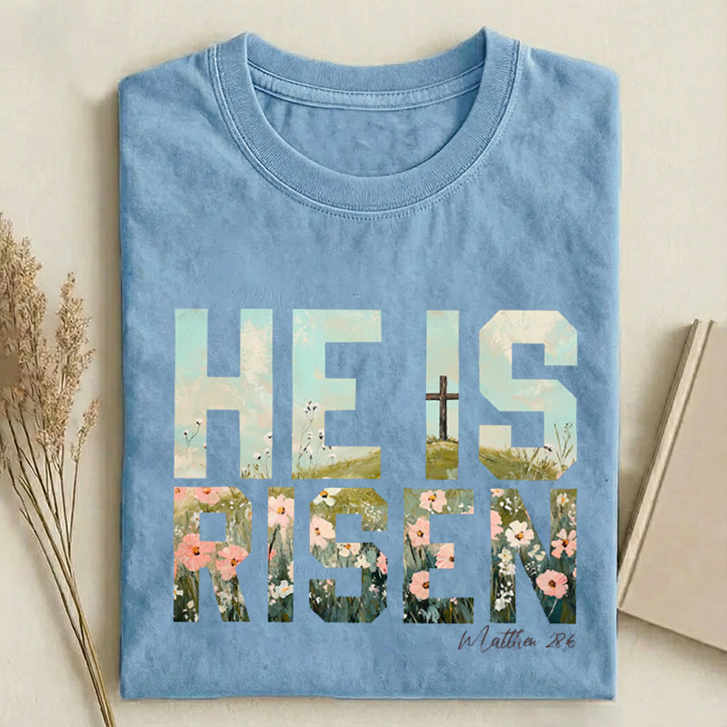 He is Risen Easter T-shirt-Teevibe