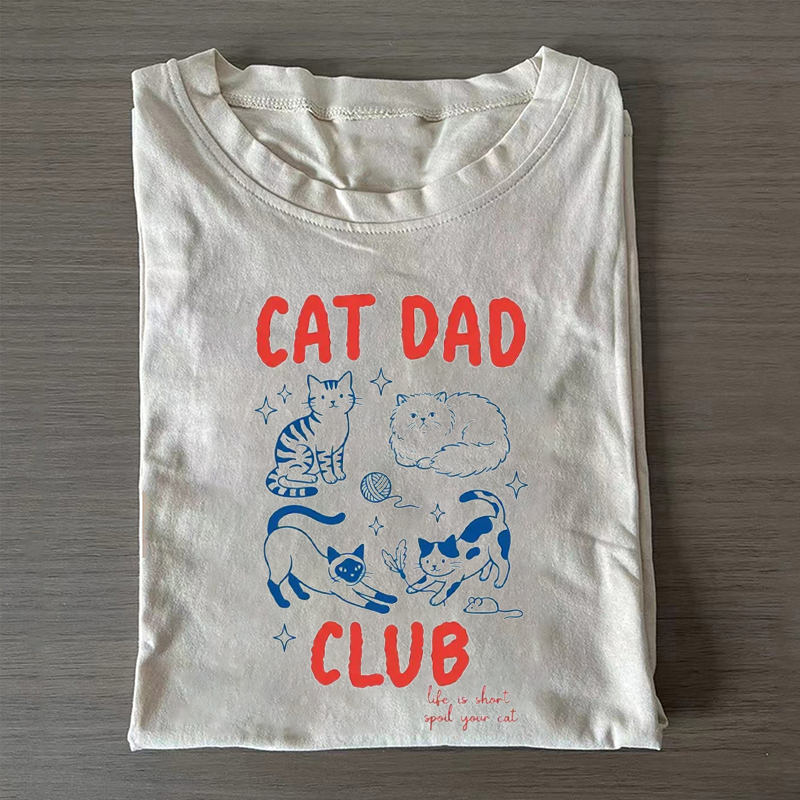 Cat Dad T-shirt-Teevibe