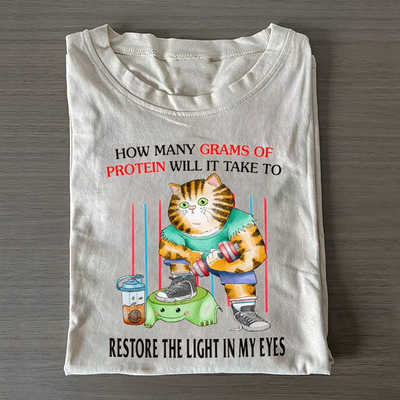 Gym Cat Unisex T-shirt-Teevibe