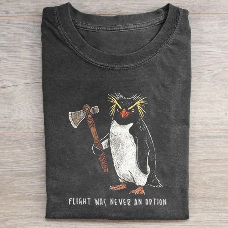 Rockhopper Penguin Axe T-shirt-Teevibe
