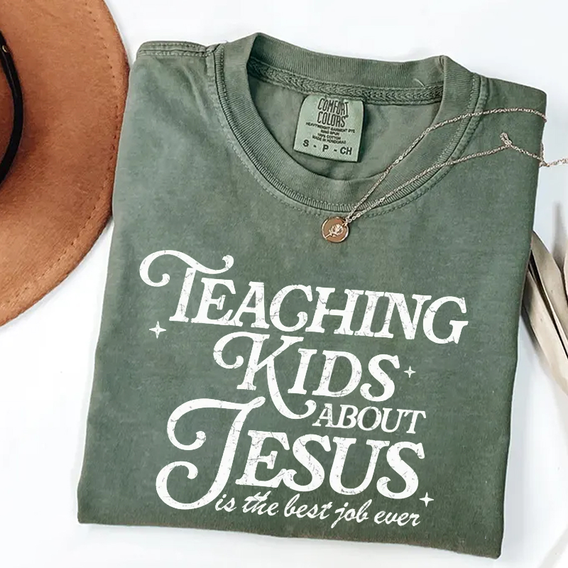 Teaching Kids About Jesus T-shirt-Teevibe