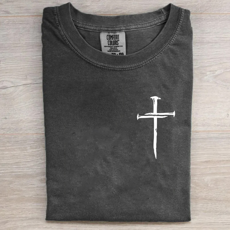 Comfort Colors Faith Cross T-shirt-Teevibe