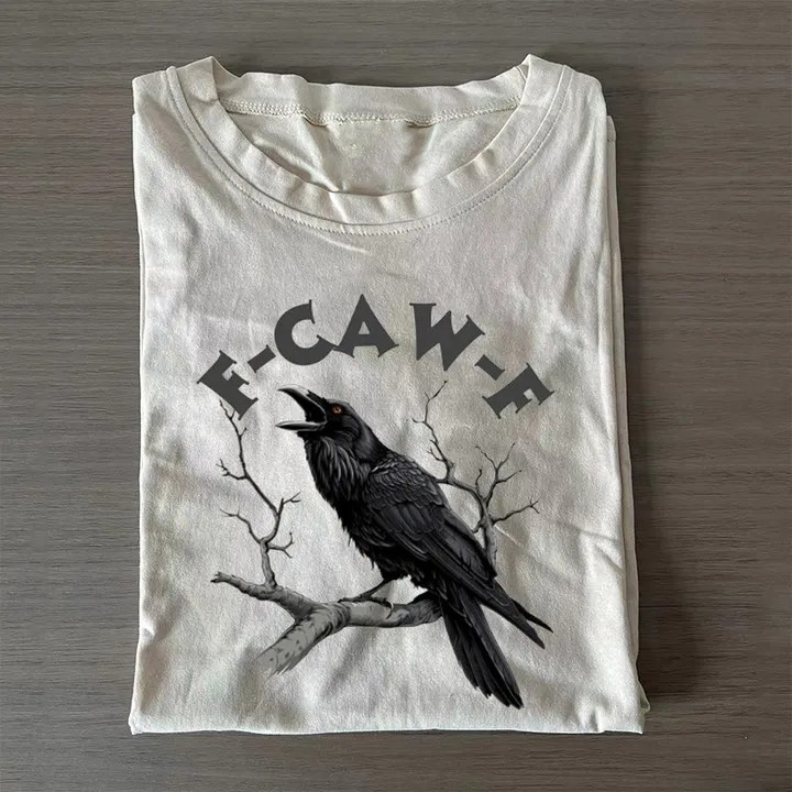 F-Caw-F Funny Crow T-shirt-Teevibe