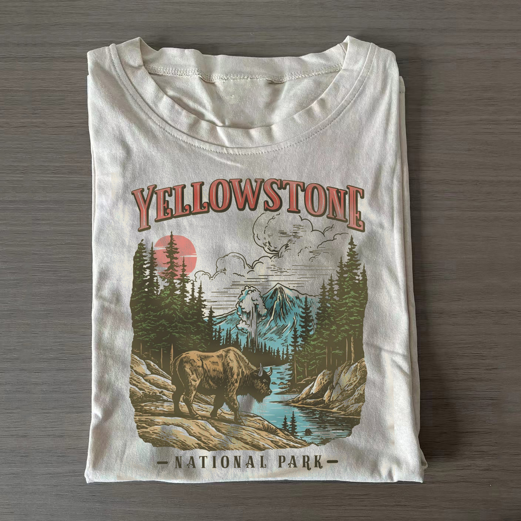 Vintage Yellowstone National Park T-shirt-Teevibe