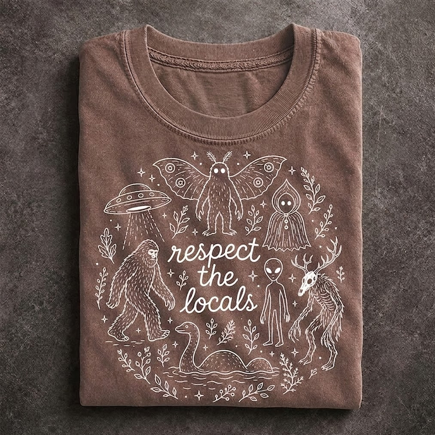 Respect the Locals Cryptid T-shirt-Teevibe