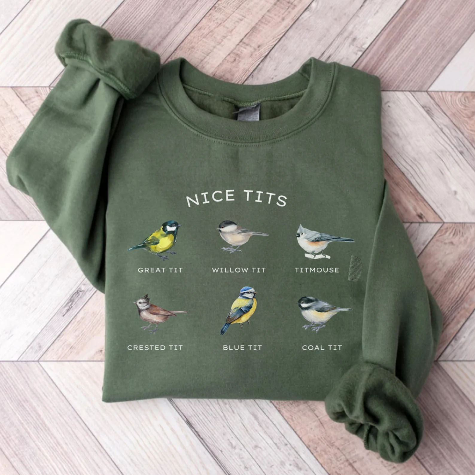 Tit Bird Sweatshirt-Teevibe