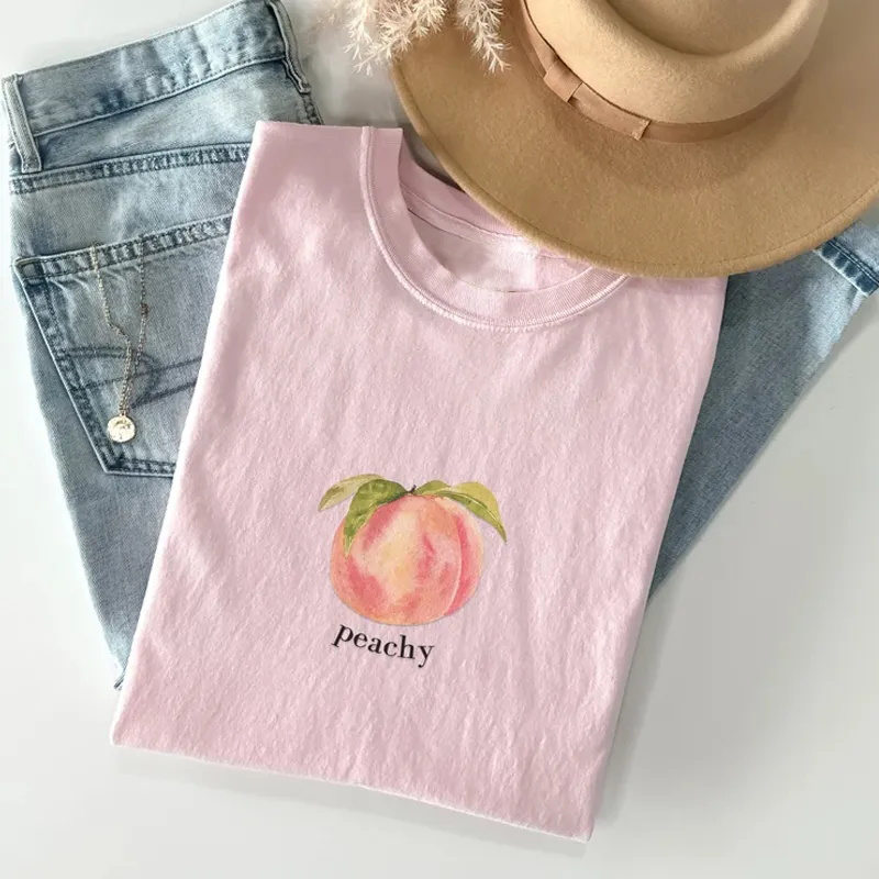 Peach T-shirt-Teevibe