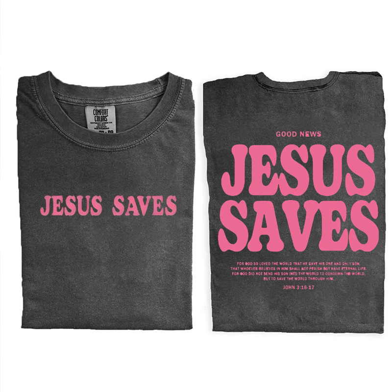 Jesus Saves Christian T-shirt-Teevibe