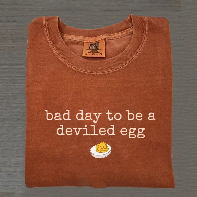 Bad Day to be a Deviled Egg T-shirt-Teevibe