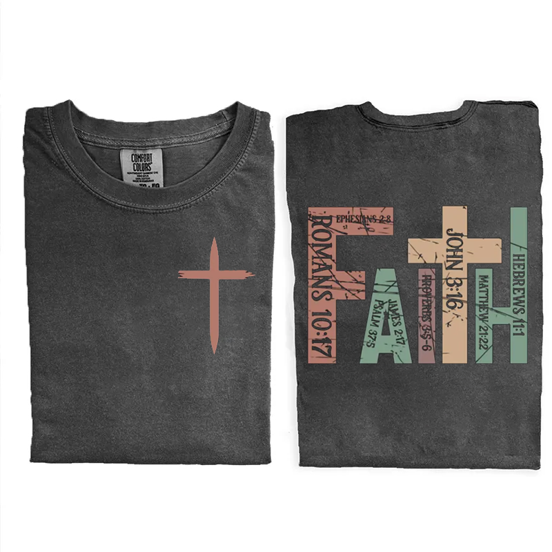 Comfort Colors Retro Faith T-shirt-Teevibe