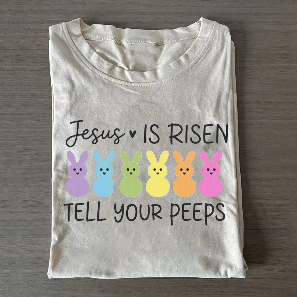 Jesus Is Risen Tell Your Peeps T-shirt-Teevibe