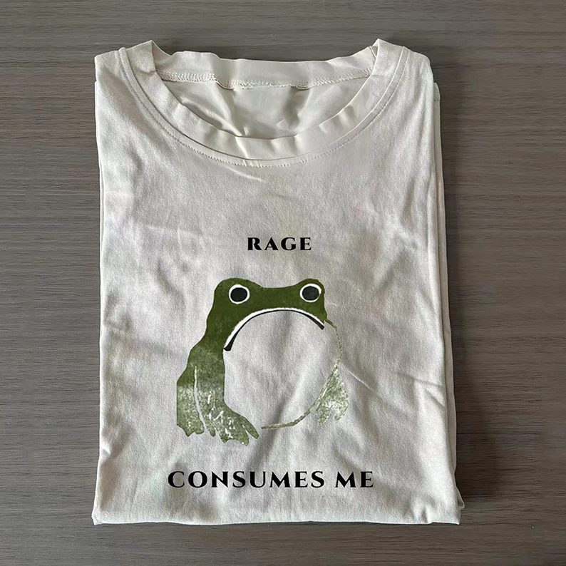 Rage Consumes Me Frog T-Shirt-Teevibe