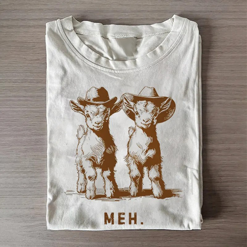 Farm Animal Meh GOAT T-Shirt/Sweatshirt-Teevibe