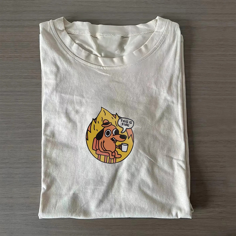 This is fine T-Shirt-Teevibe