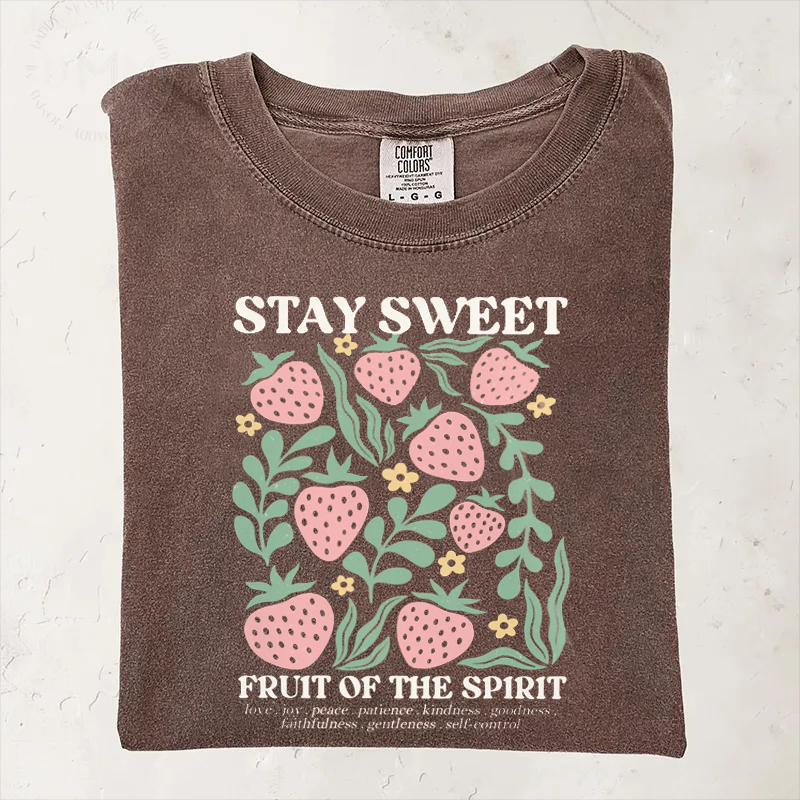 Boho Christian Strawberry T-shirt-Teevibe