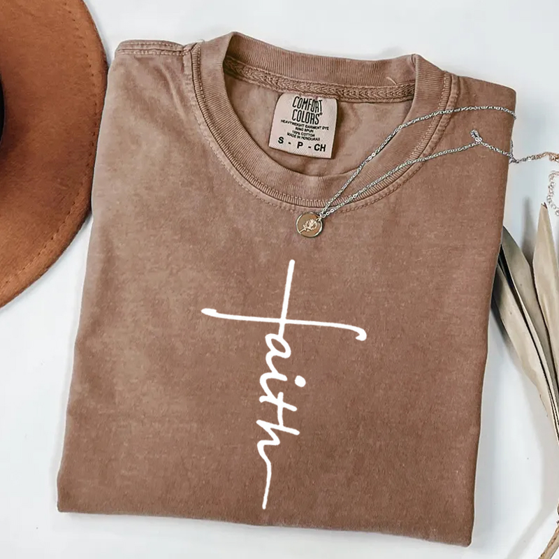 Faith Cross Christian Unisex T-shirt-Teevibe