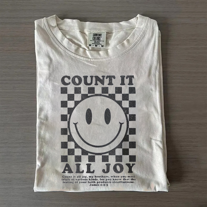 Count it All Joy Christian T-shirt-Teevibe