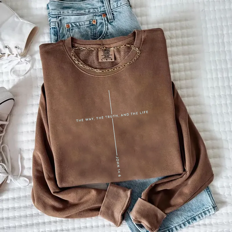 The Way the Truth The Life Sweatshirt-Teevibe