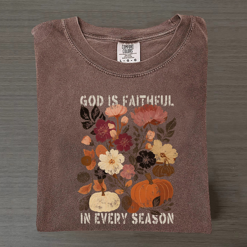 God Is Faithful In Every Season T-shirt-Teevibe