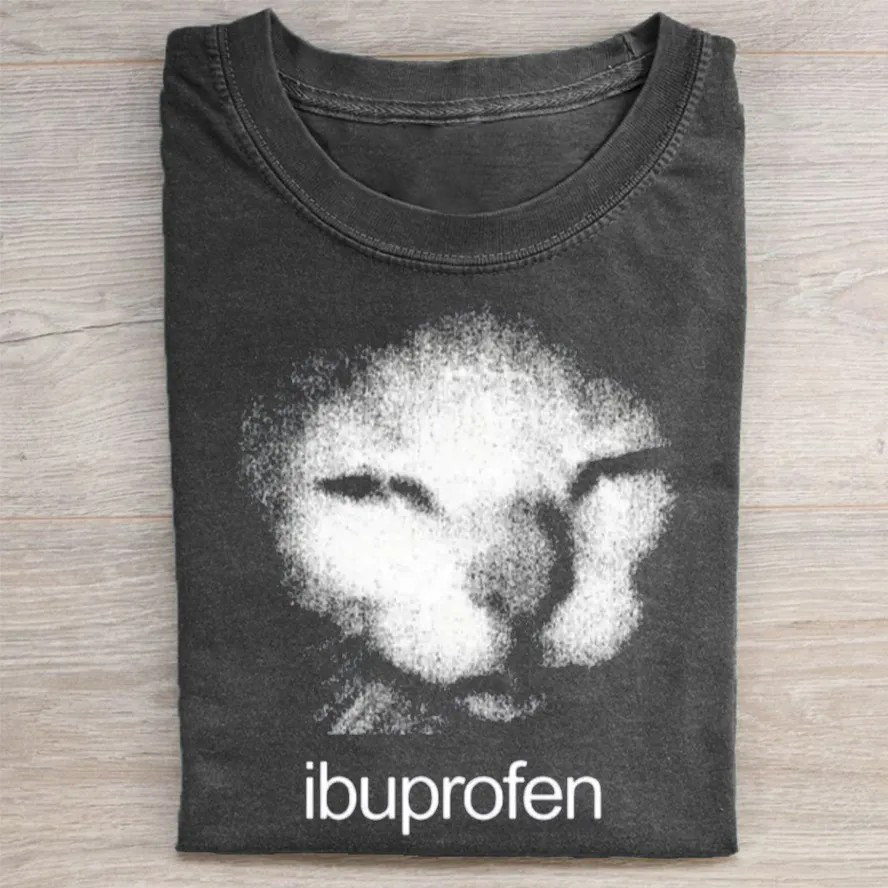 Funny Ibuprofen Cat Meme T-shirt-Teevibe