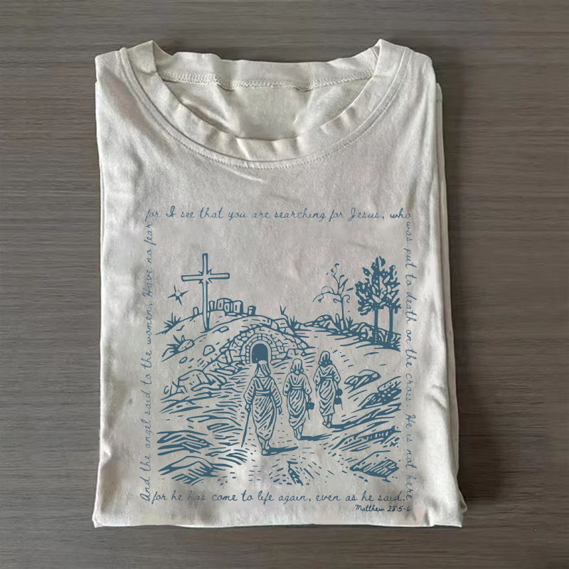He is Risen Easter T-shirt-Teevibe