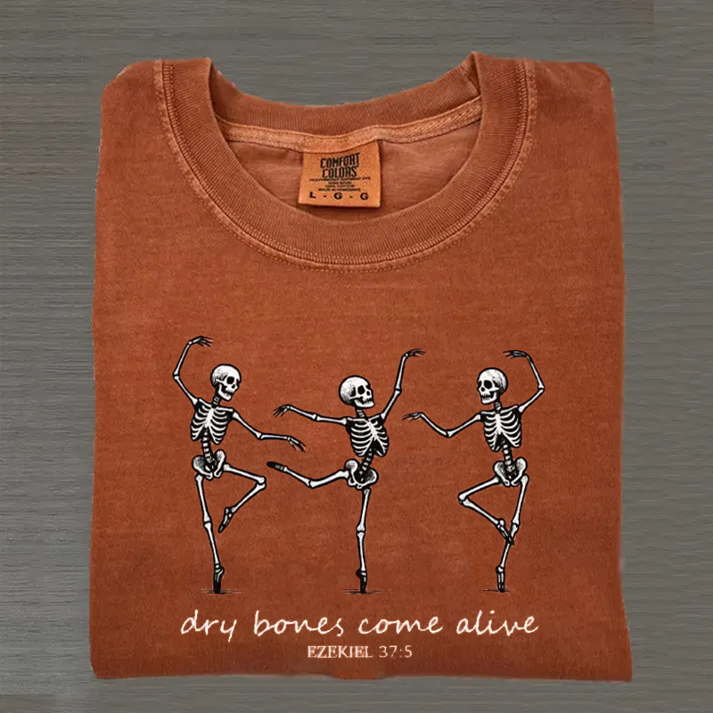 Dancing Skeleton Christian Halloween T-shirt-Teevibe