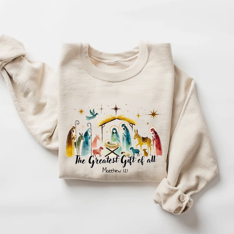 The Greatest Gift of All Christmas Sweatshirt-Teevibe
