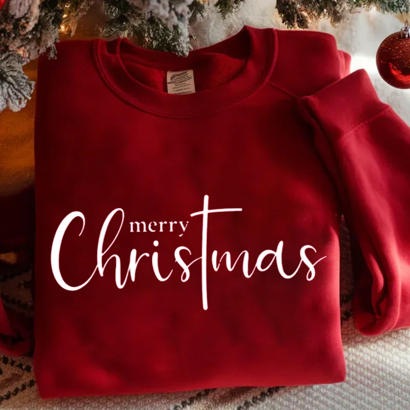 Merry Christmas Sweatshirt-Teevibe