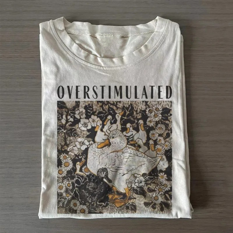 Overstimulated Mama Duck T-shirt-Teevibe
