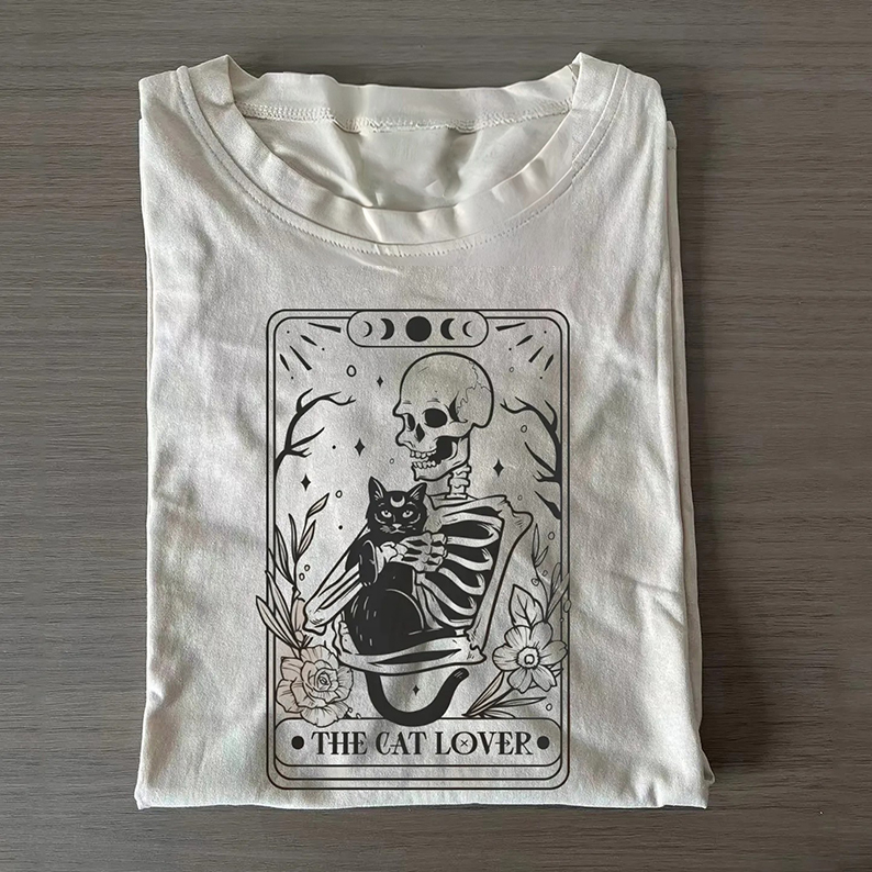 The Cat Lover Tarot Card T-shirt-Teevibe