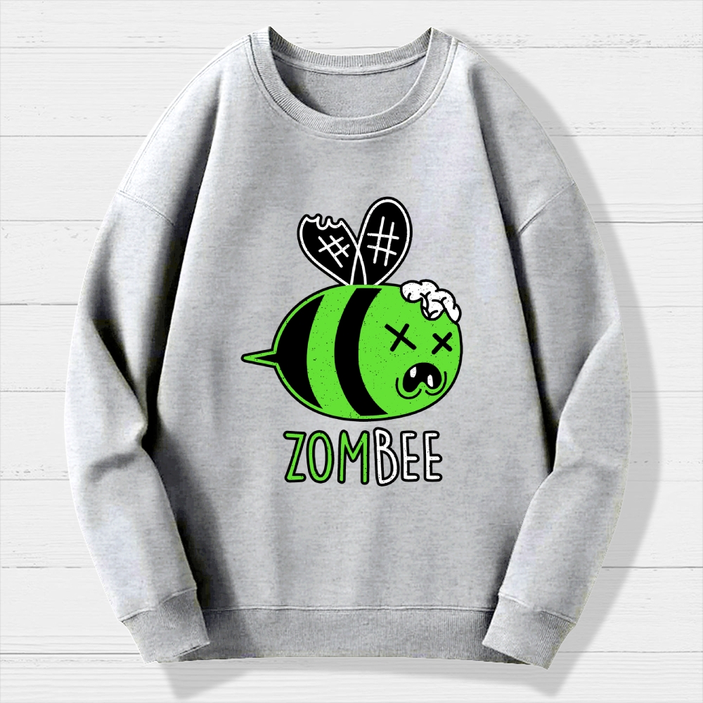 Zombie Funny Halloween Pun  Cotton Sweatshirt