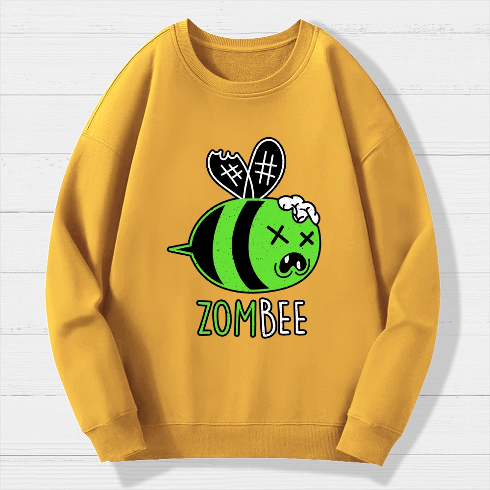 Zombie Funny Halloween Pun  Cotton Sweatshirt