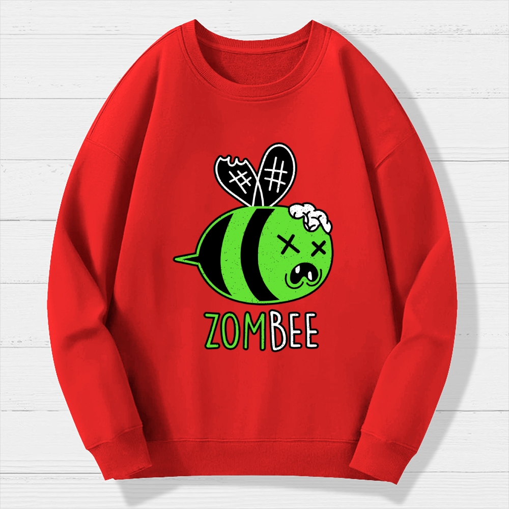 Zombie Funny Halloween Pun  Cotton Sweatshirt