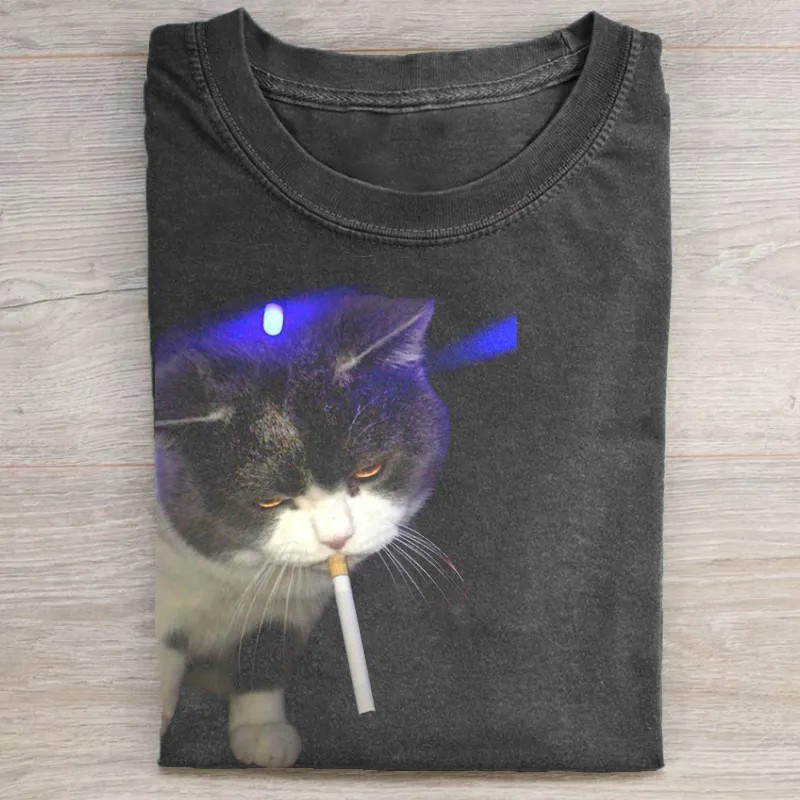 Funny Cat Meme T-shirt-Teevibe