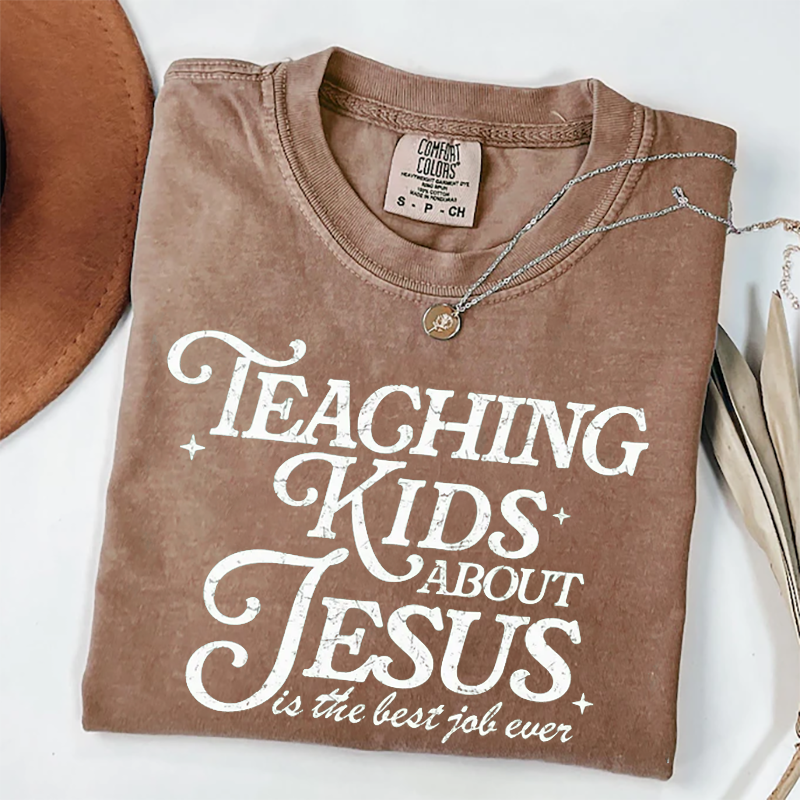 Teaching Kids About Jesus T-shirt-Teevibe