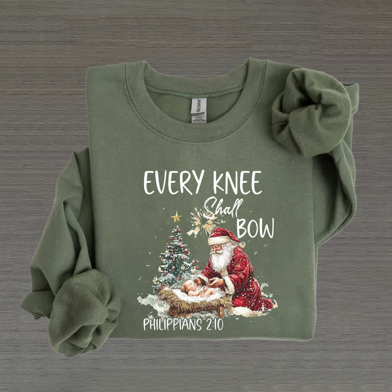 Every Knee Shall Bow Sweatshirt-Teevibe