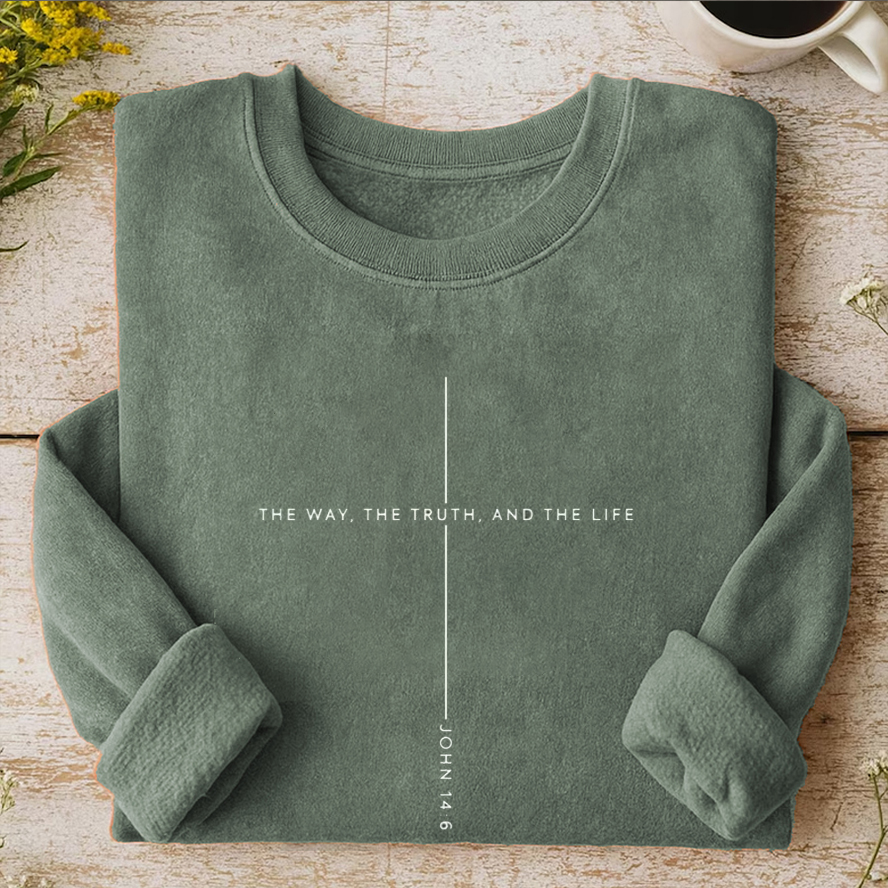 The Way the Truth The Life Sweatshirt-Teevibe