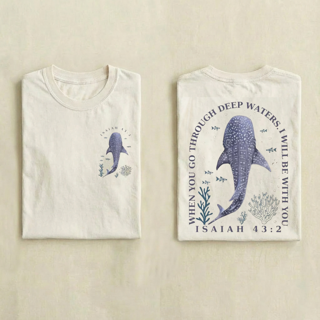 Isaiah 43.2 Christian T-shirt-Teevibe