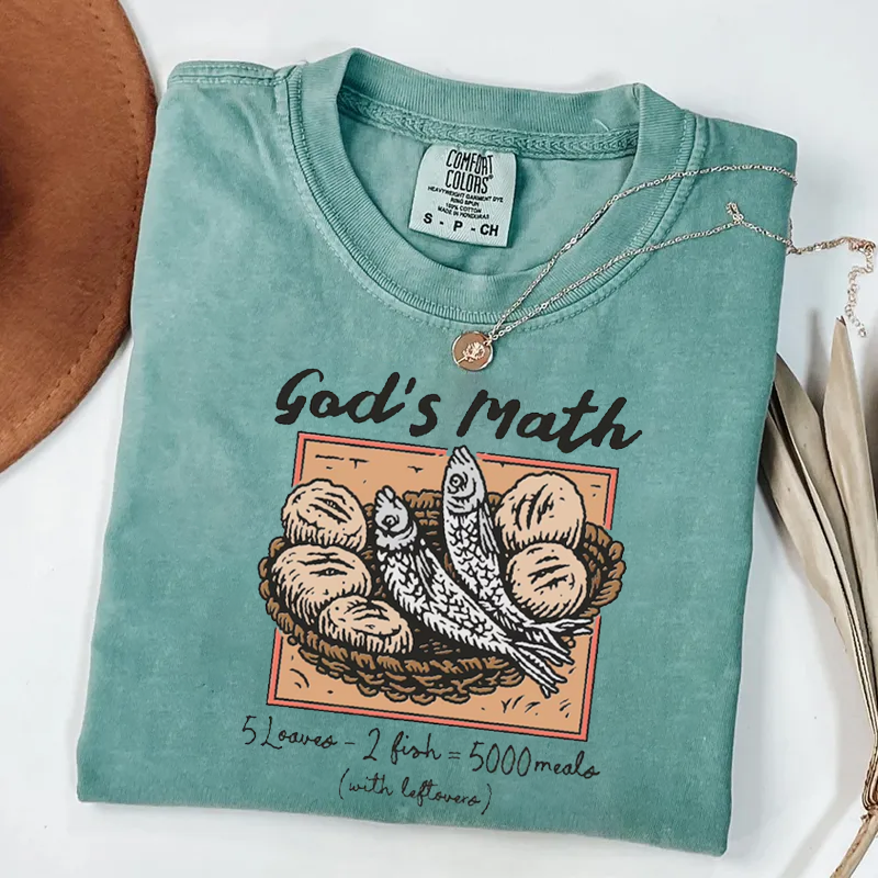 God's Math Christian T-shirt-Teevibe
