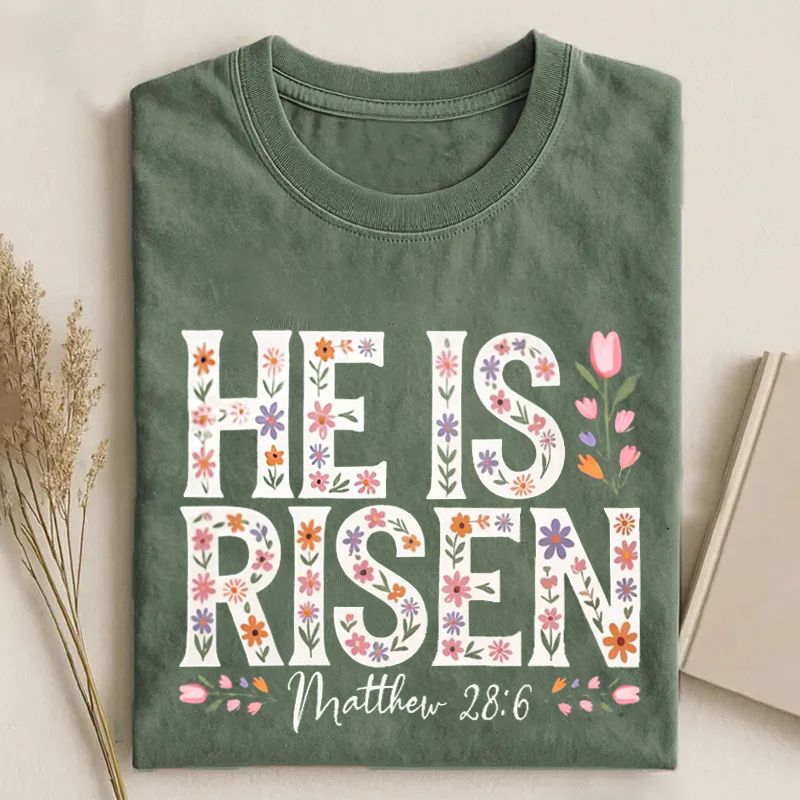 He Is Rizzin Christian Easter T-shirt-Teevibe